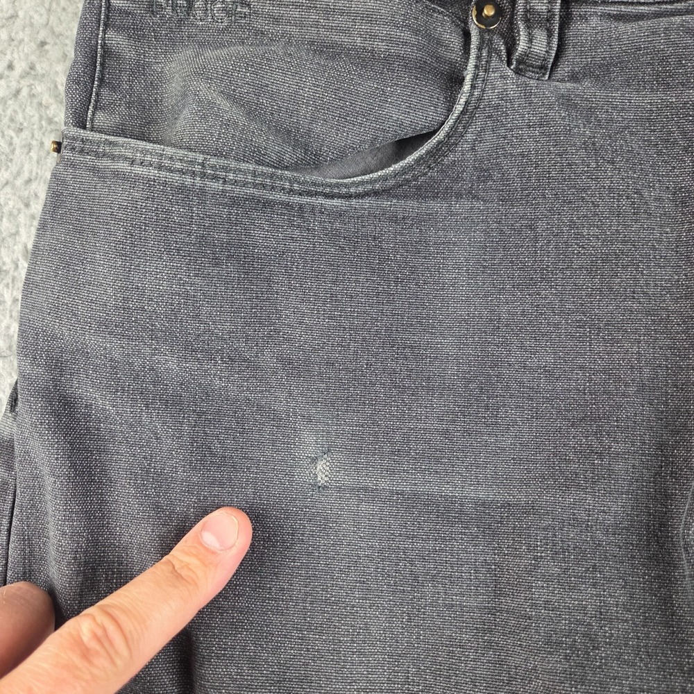 Proof Huckberry Jeans Mens 33x32 Black Denim Mid Rise Straight Leg Grunge - Picture 5 of 16